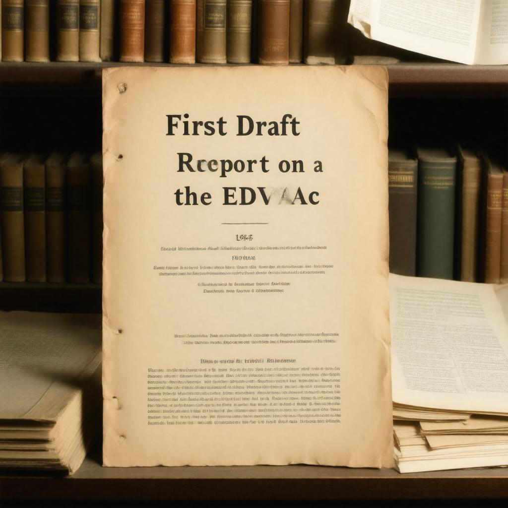 First Draft of a Report on the EDVAC